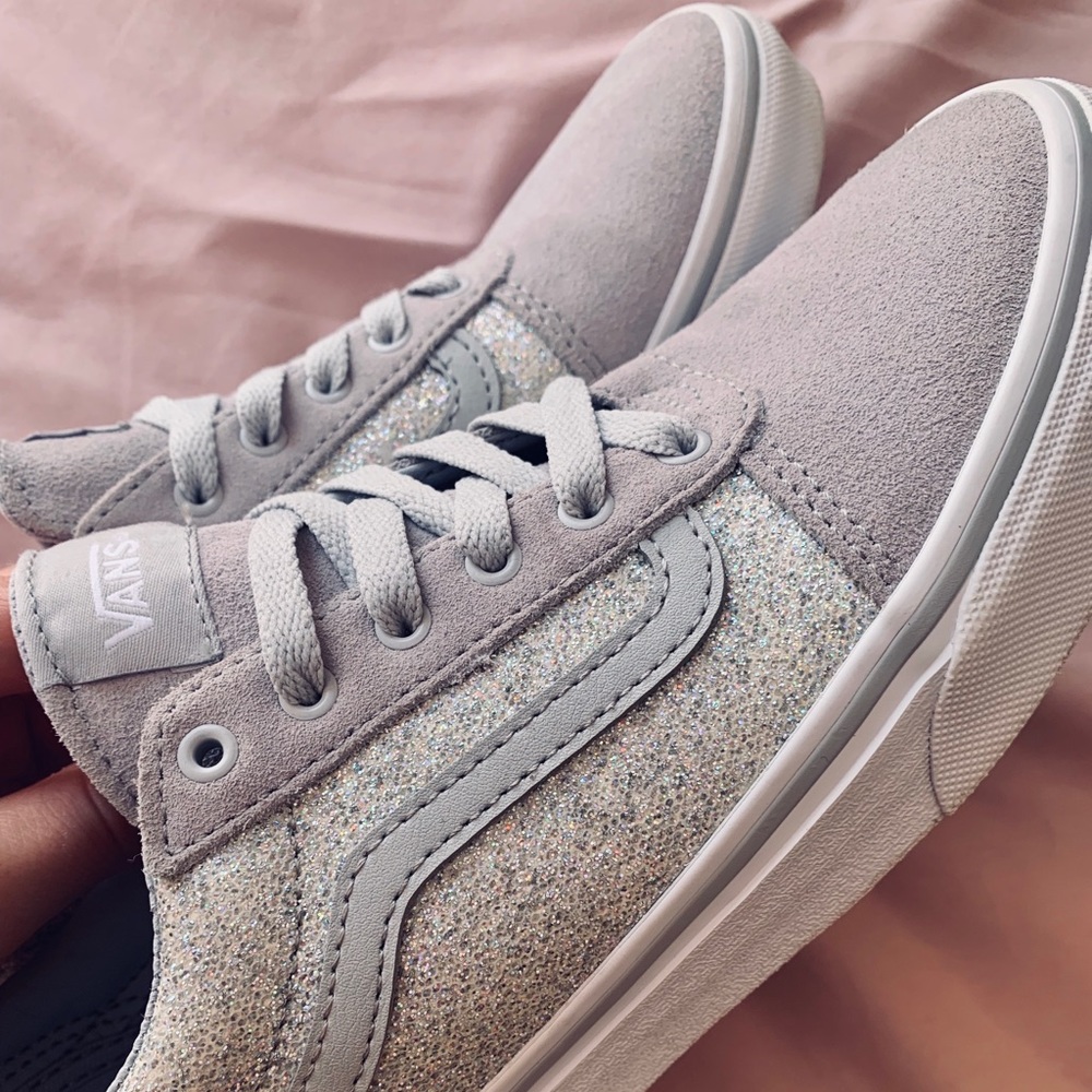 SOLDGrey glitter vans